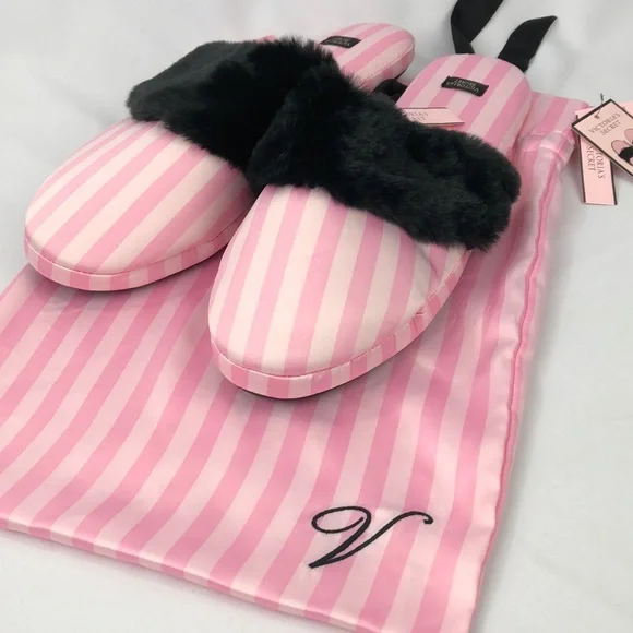 New Victoria’s Secret satin bedroom slippers - Picture 1 of 6